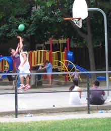 Basketball in the park